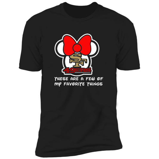 ArtichokeUSA Custom Design #51. These are a few of my favorite things. SF 49ers/Hello Kitty/Mickey Mouse Fan Art. Ultra Soft Cotton T-Shirt