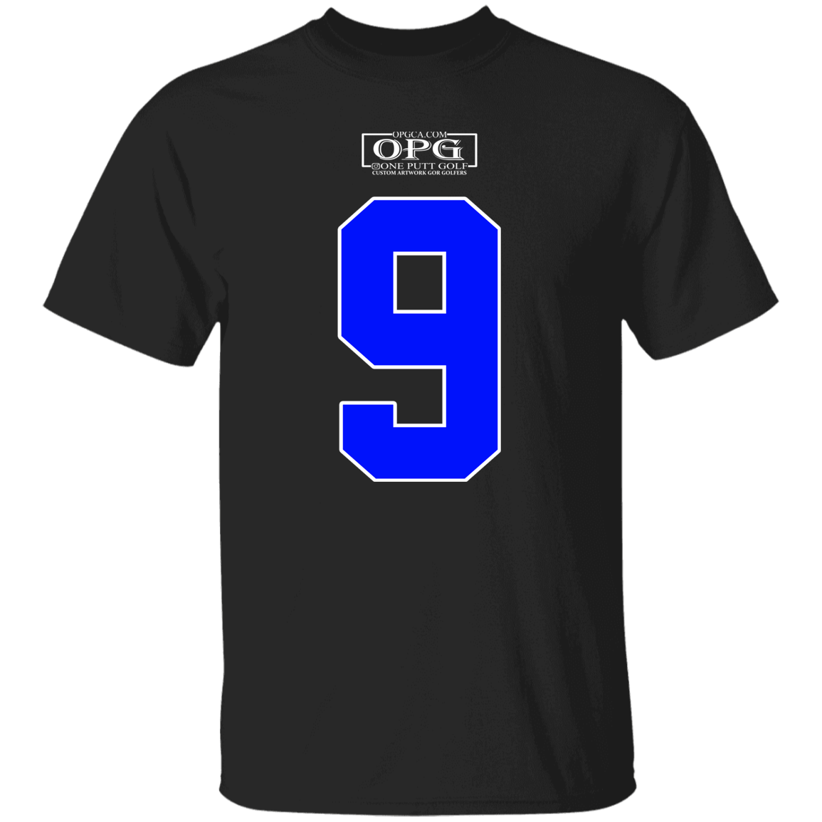 OPG Custom Design #17. Back 9. 100% Cotton T-Shirt