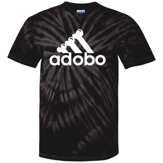 ArtichokeUSA Custom Design. Adobo. Adidas Parody. 100% Cotton Tie Dye T-Shirt