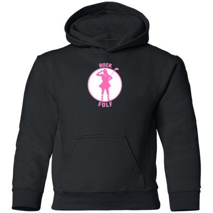 OPG Custom Design #19. GUCK FOLF. Female Edition. Youth Pullover Hoodie