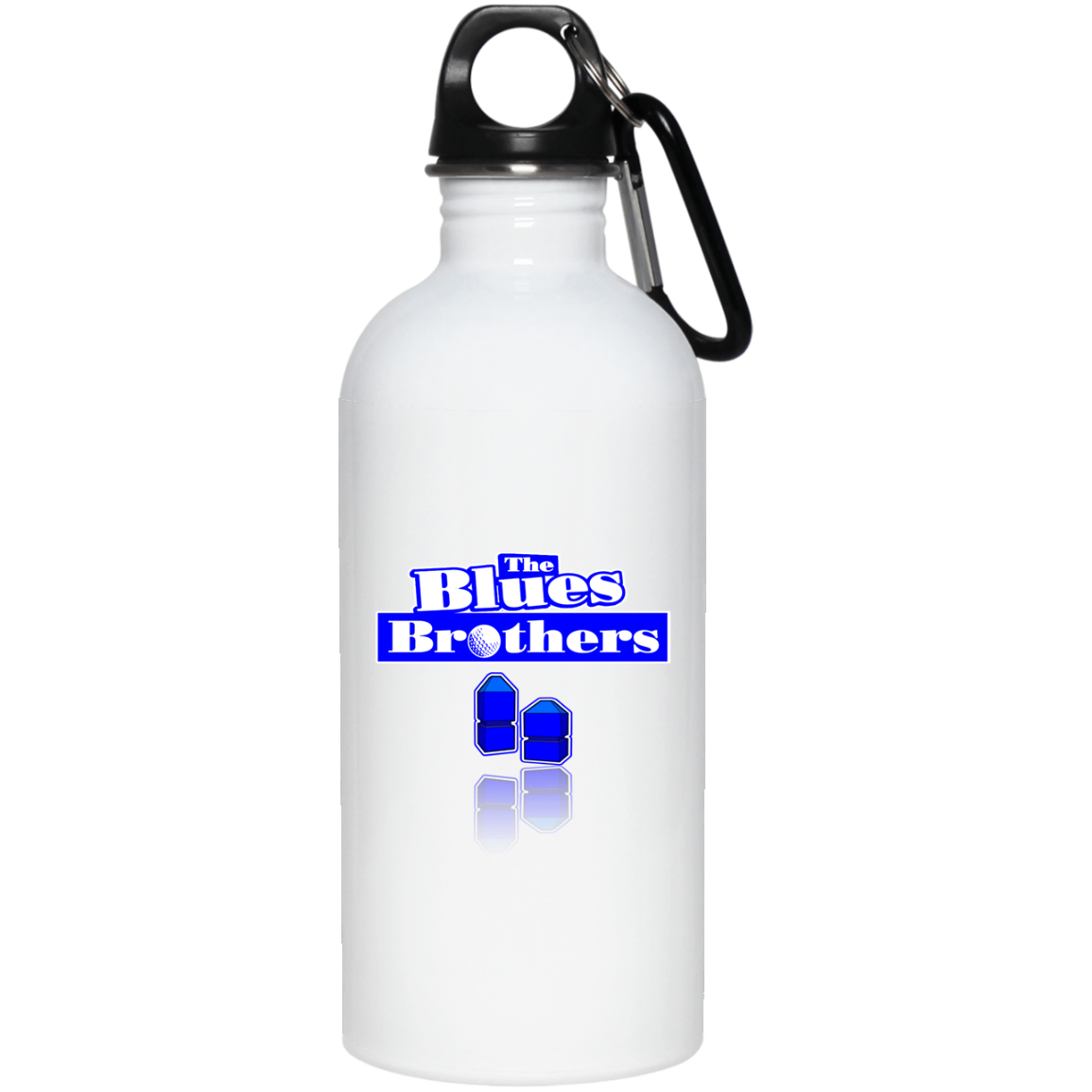 OPG Custom Design #3. Blue Tees Blues Brothers Fan Art. 20 oz. Stainless Steel Water Bottle
