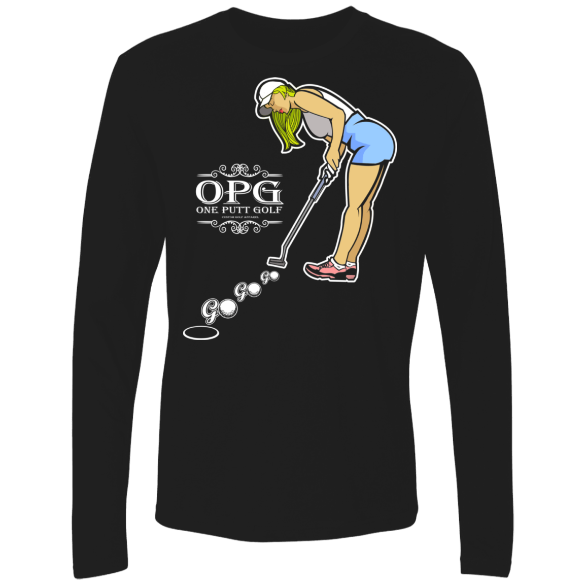 OPG Custom Design #13. Go! Go! Go! 100% Combed Ring-Spun Ultra Soft T-Shirt.