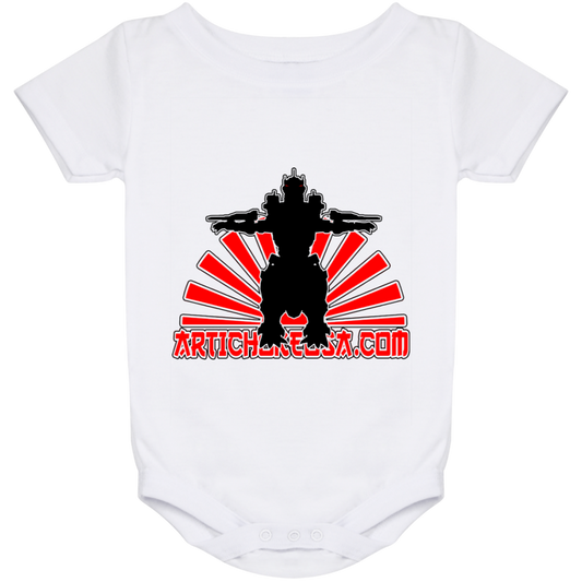 ArtichokeUSA Custom Design. Fan Art Mechagodzilla/Godzilla. Baby Onesie 24 Month