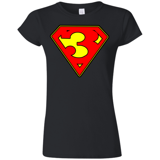 The GHOATS Custom Design. #38 Super 3. APA League. Ultra Soft Style Ladies' T-Shirt