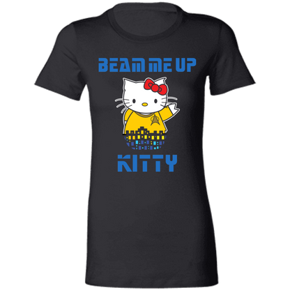 ArtichokeUSA Custom Design. Beam Me Up Kitty. Fan Art / Parody. Ladies' Favorite T-Shirt