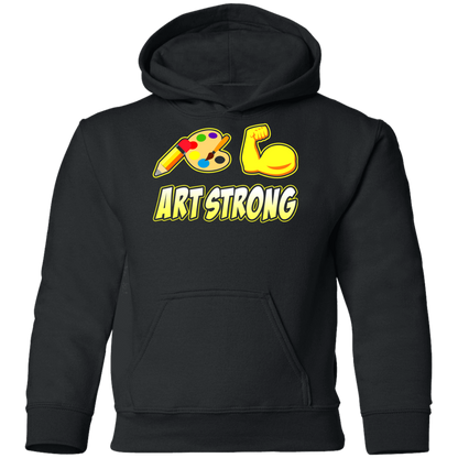 ArtichokeUSA Custom Design. Art Strong. Youth Pullover Hoodie
