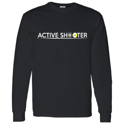 The GHOATS Custom Design #1. Active Shooter. LS T-Shirt 5.3 oz.