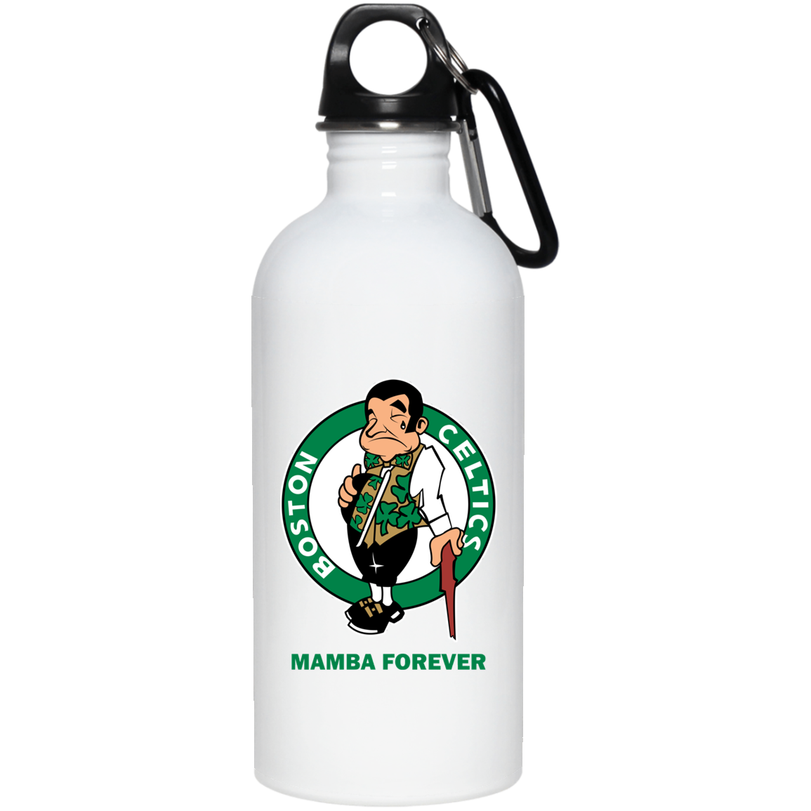 ArtichokeUSA Custom Design. RIP Kobe. Mamba Forever. Celtics / Lakers Fan Art Tribute. 20 oz. Stainless Steel Water Bottle