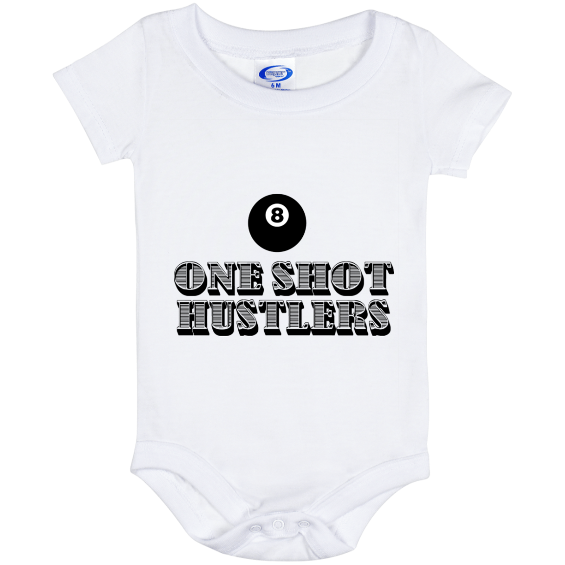 The GHOATS Custom Design. #22 One Shot Hustlers. Baby Onesie 6 Month
