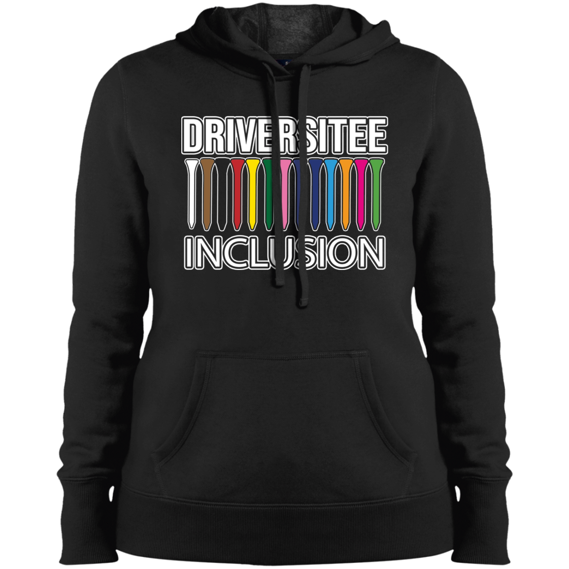 ZZZ#06 OPG Custom Design. DRIVER-SITEE & INCLUSION. Ladies' Pullover Hooded Sweatshirt