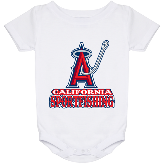 ArtichokeUSA Custom Design #4. California Anglers.California Sportsfishing. Angels of Anaheim from Orange County in California Parody. Baby Onesie 24 Month