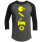 Artichoke Custom Design. Eat. Draw. Sleep. Repeat. Raglan Sleeve Shirt