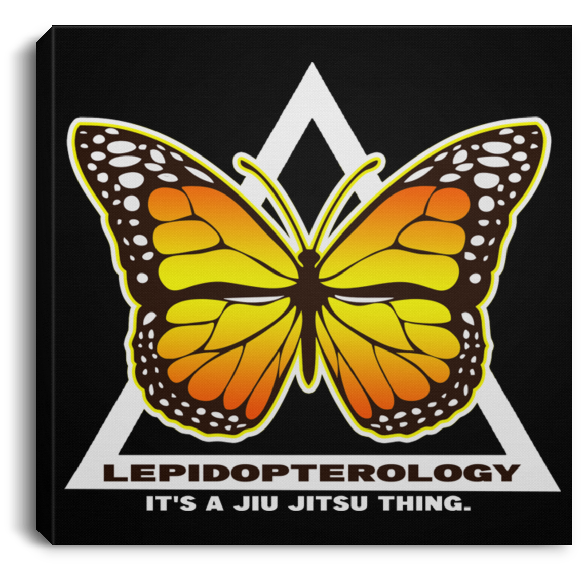 Artichoke Fight Gear Custom Design #6. Lepidopterology (Study of butterflies). Butterfly Guard. Square Canvas .75in Frame