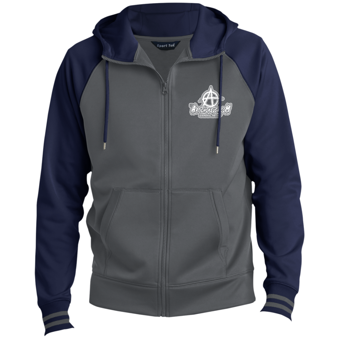 Embroidered Men's Sport-Wick® Full-Zip Hooded Jacket