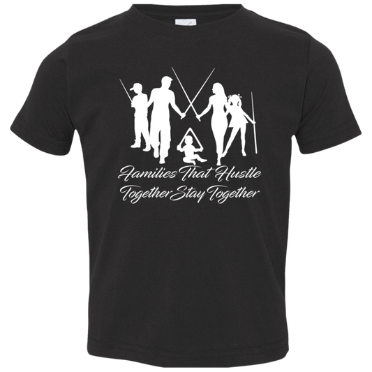 The GHOATS Custom Design. #11 Families That Hustle Together, Stay Together. Toddler Jersey T-Shirt