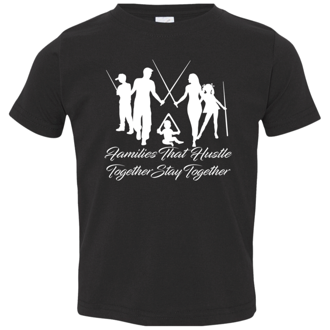 The GHOATS Custom Design. #11 Families That Hustle Together, Stay Together. Toddler Jersey T-Shirt