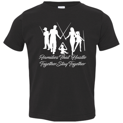 The GHOATS Custom Design. #11 Families That Hustle Together, Stay Together. Toddler Jersey T-Shirt