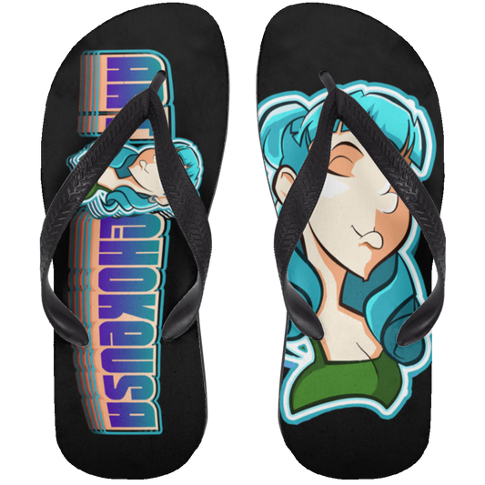 ArtichokeUSA Characters and Fonts. "Shelly" Let’s Create Your Own Design Today. Adult Flip Flops