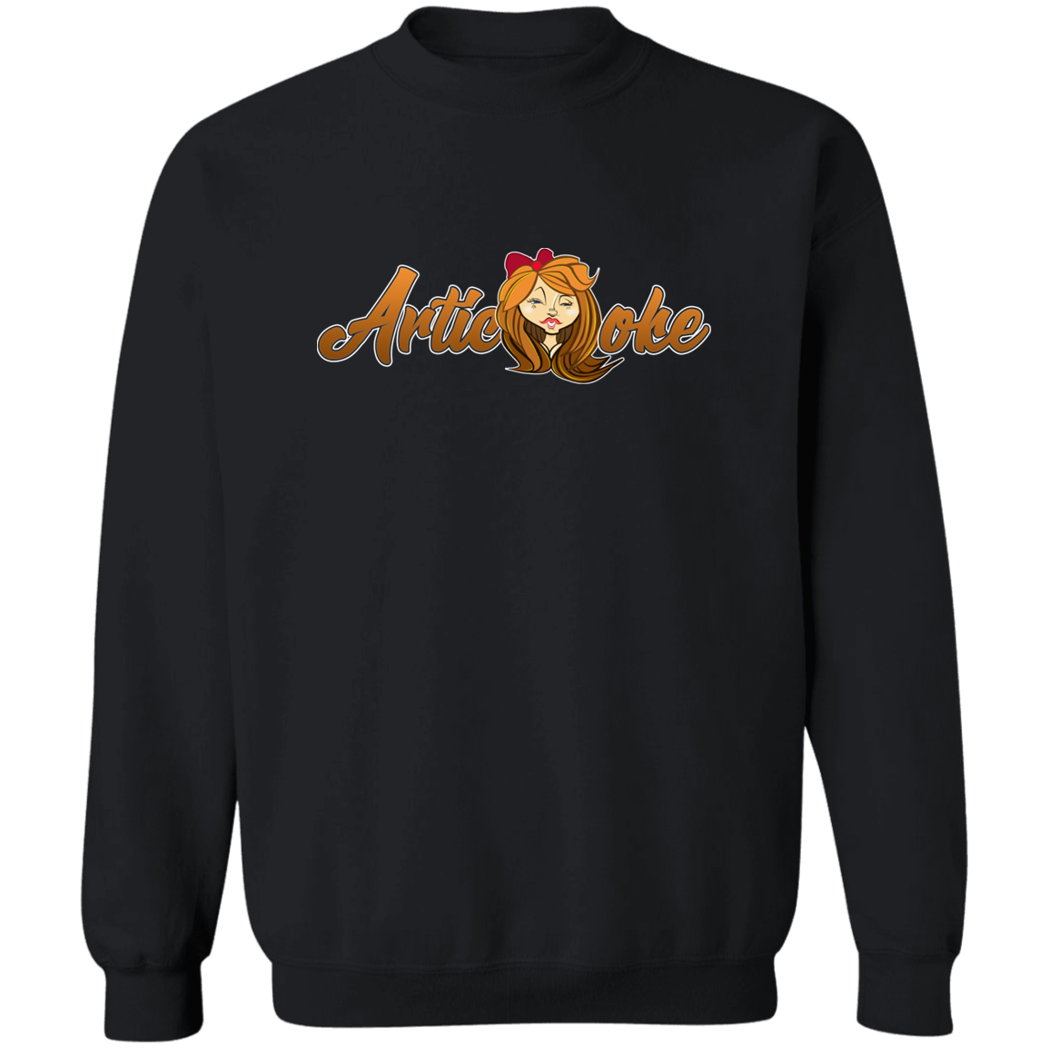 ZZ#21 Characters and Fonts. Aubrey. A show case of my characters and font styles. Crewneck Pullover Sweatshirt