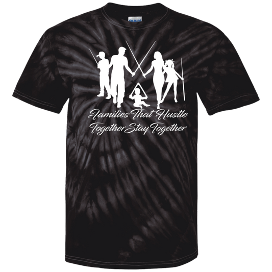 The GHOATS Custom Design. #11 Families That Hustle Together, Stay Together. Youth Tie Dye T-Shirt