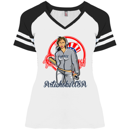 ArtichokeUSA Character and Font Design. Let’s Create Your Own Design Today. Brooklyn. Ladies' Game V-Neck T-Shirt