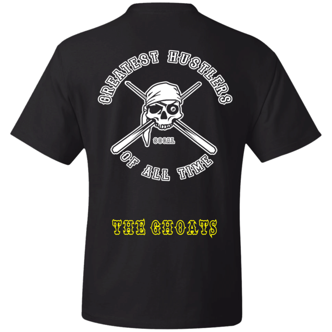 The GHOATS Custom Design. #4 Motorcycle Club Style. Ver 1/2. Heavy Cotton T-Shirt