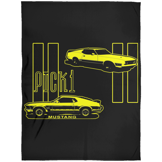 ArtichokeUSA Custom Design. Pick 1 Mustang. Mach 1 Mustang Parody. Cars. Fleece Blanket 60x80