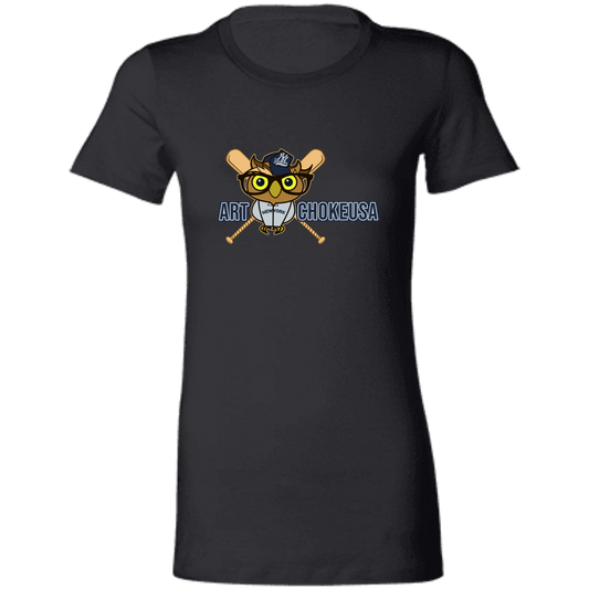 ArtichokeUSA Character and Font design. New York Owl. NY Yankees Fan Art. Let's Create Your Own Team Design Today. Ladies' Favorite T-Shirt