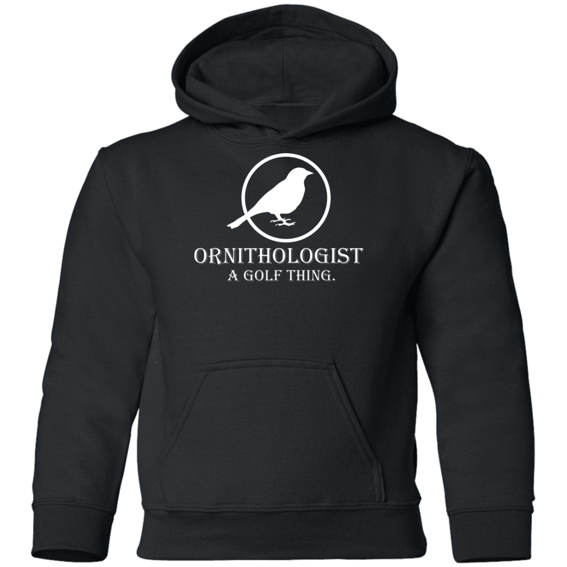 OPG Custom Design # 25. Ornithology. A golf thing. Study of birds. Youth Hoodie
