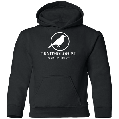 OPG Custom Design # 25. Ornithology. A golf thing. Study of birds. Youth Hoodie