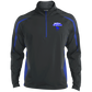 OPG Custom Design #3. Blue Tees Blues Brothers Fan Art. Men's Sport Wicking Colorblock 1/2 Zip