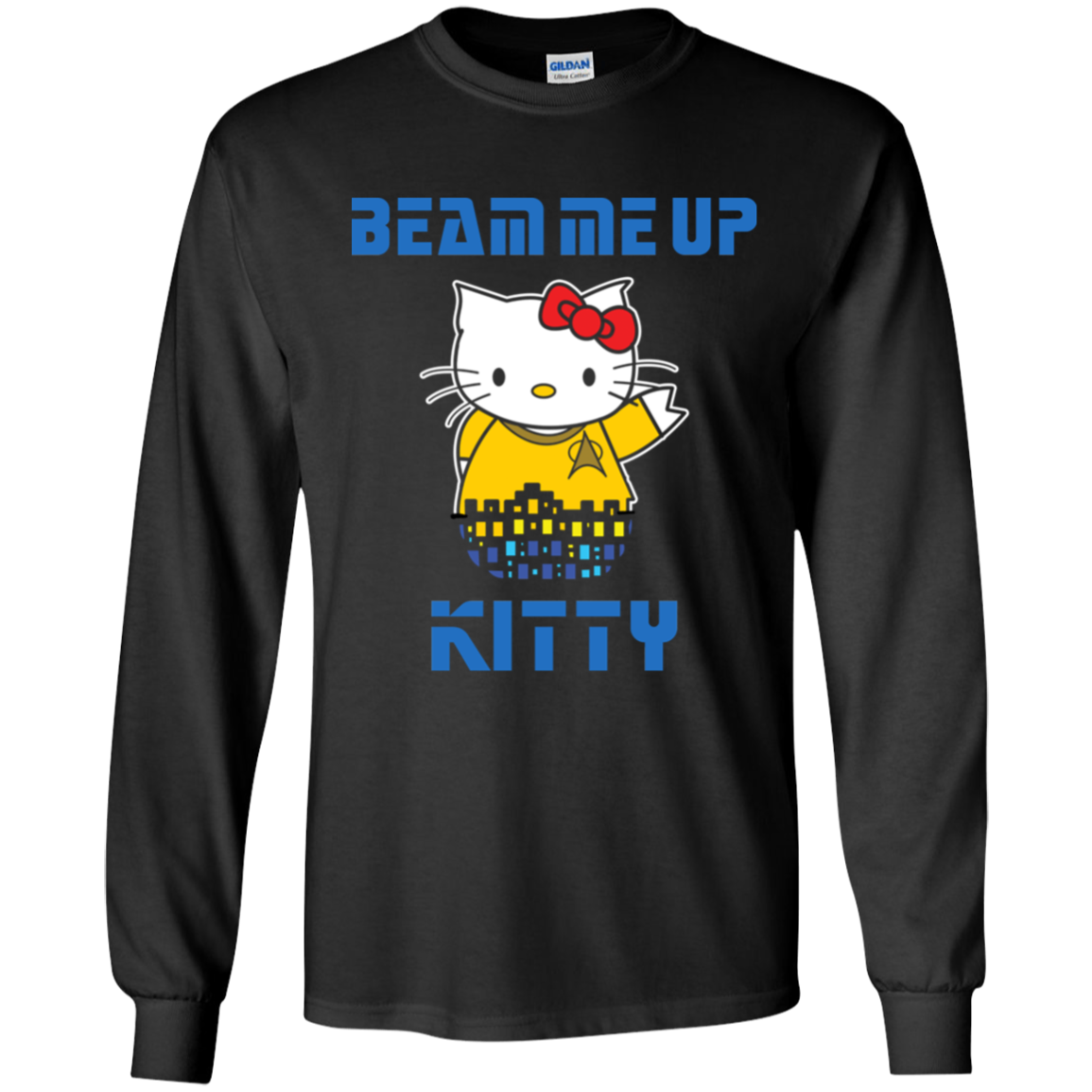 ArtichokeUSA Custom Design. Beam Me Up Kitty. Fan Art / Parody. Youth LS T-Shirt