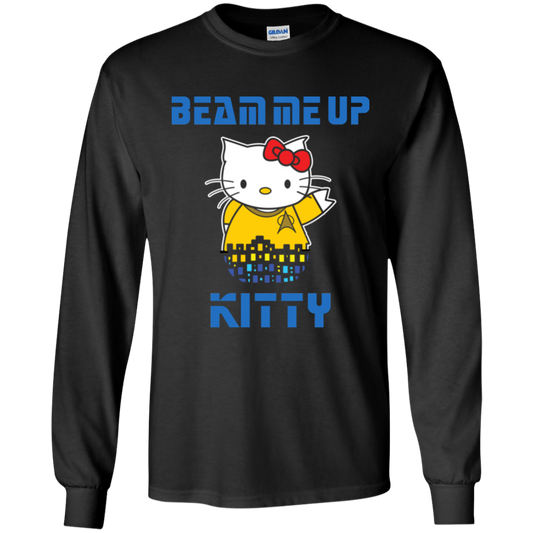 ArtichokeUSA Custom Design. Beam Me Up Kitty. Fan Art / Parody. Youth LS T-Shirt