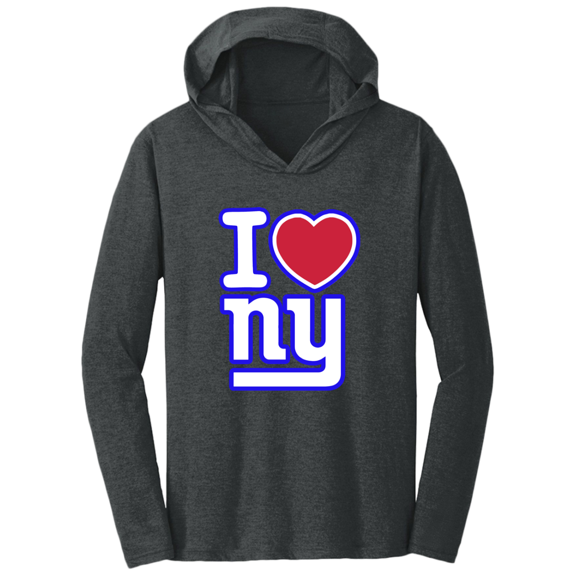 ArtichokeUSA Custom Design. I heart New York Giants. NY Giants Football Fan Art. Triblend T-Shirt Hoodie