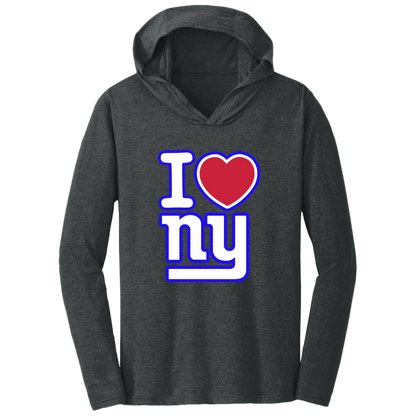 ArtichokeUSA Custom Design. I heart New York Giants. NY Giants Football Fan Art. Triblend T-Shirt Hoodie