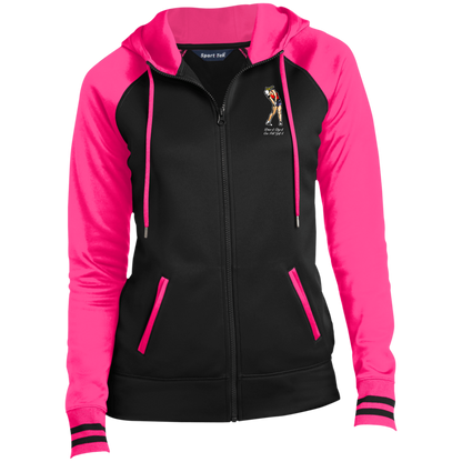 OPG Custom Design #9. Drive it. Chip it. One Putt Golf It. Golf So. Cal. Ladies' Sport-Wick® Full-Zip Hooded Jacket