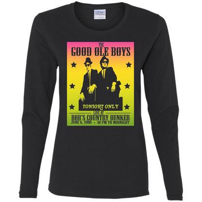 ArtichokeUSA Custom Design. The Good Ole Boys. Blues Brothers Fan Art. Ladies' 100% Cotton Long Sleeve T-Shirt