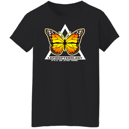 Artichoke Fight Gear Custom Design #6. Lepidopterology (Study of butterflies). Butterfly Guard. Ladies' 100% Pre-Shrunk Cotton T-Shirt
