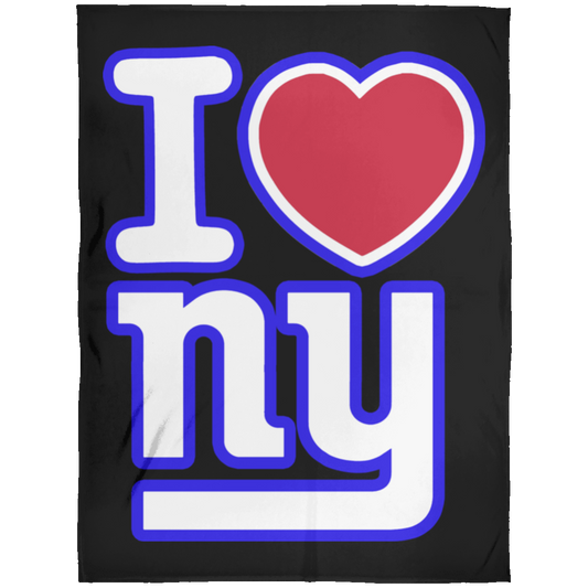 ArtichokeUSA Custom Design. I heart New York Giants. NY Giants Football Fan Art. Arctic Fleece Blanket 60x80