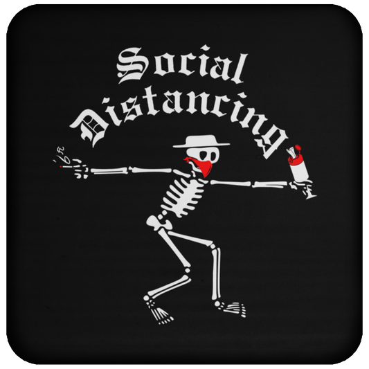 ArtichokeUSA Custom Design. Social Distancing. Social Distortion Parody. Coaster