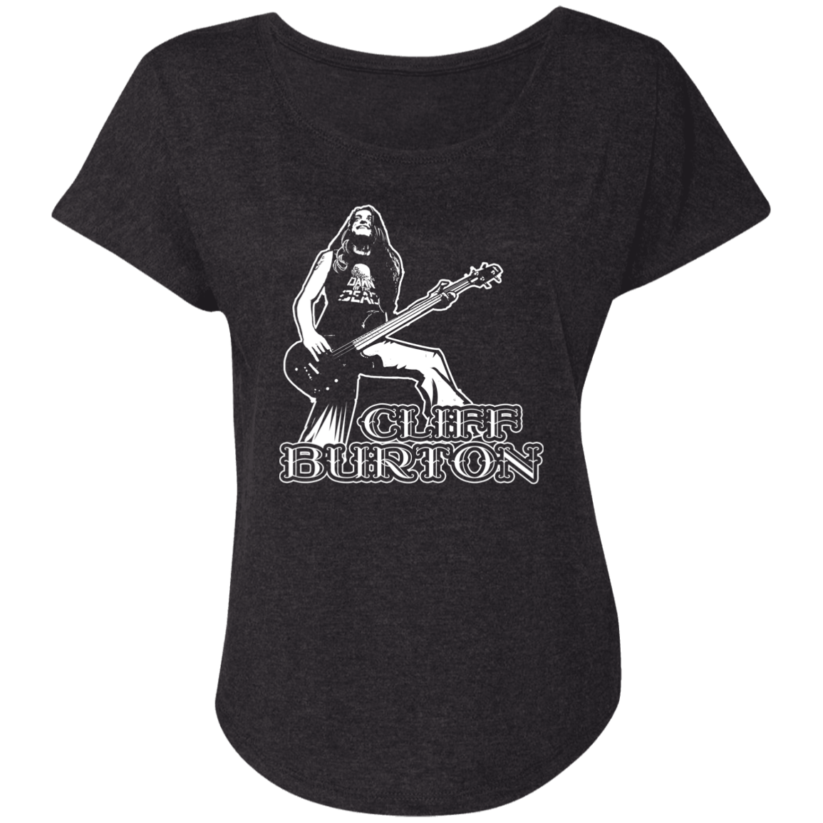 ArtichokeUSA Custom Design. Cliff Burton Tribute. Ladies' Triblend Dolman Sleeve