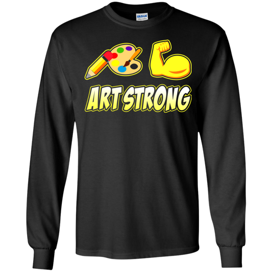 ArtichokeUSA Custom Design. Art Strong. Youth LS T-Shirt