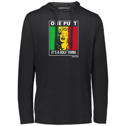 OPG Custom Design #22. One Putt / One Love Parody with Fan Art. Female Edition. Eco Triblend T-Shirt Hoodie