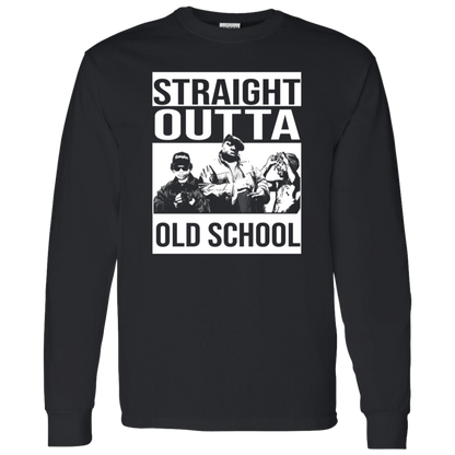 ArtichokeUSA Custom Design. Straight Outta Old School. The GOATs of Rap. Fan Art. LS T-Shirt 5.3 oz.