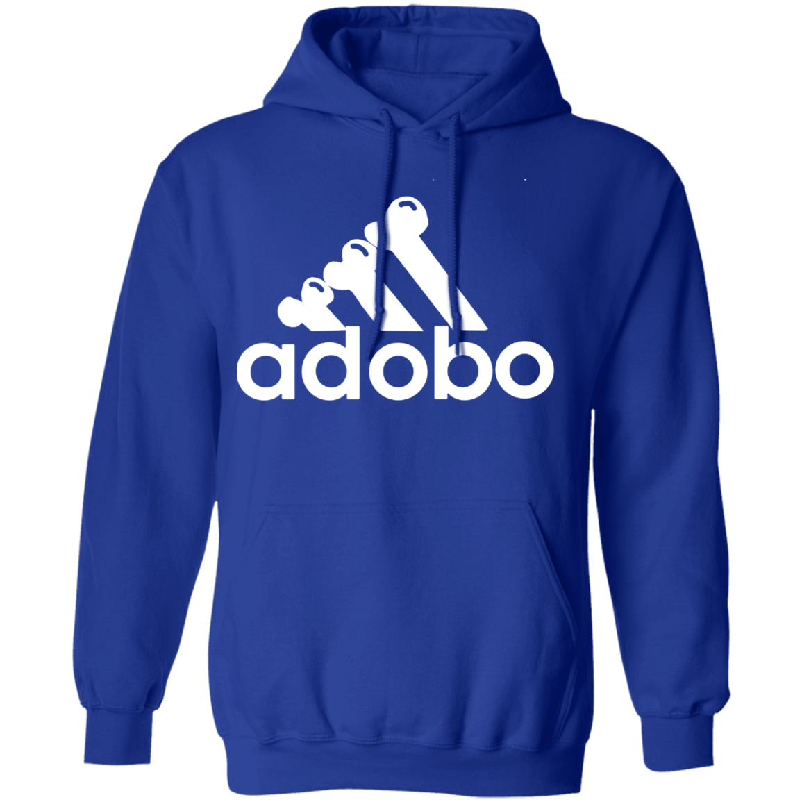 ArtichokeUSA Custom Design. Adobo. Adidas Parody. Basic Pullover Hoodie
