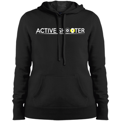 The GHOATS Custom Design #1. Active Shooter. Ladies' Pullover Hooded Sweatshirt