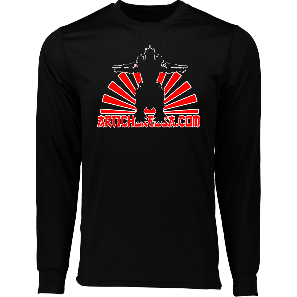 ArtichokeUSA Custom Design. Fan Art Mechagodzilla/Godzilla. Long Sleeve Moisture-Wicking Tee