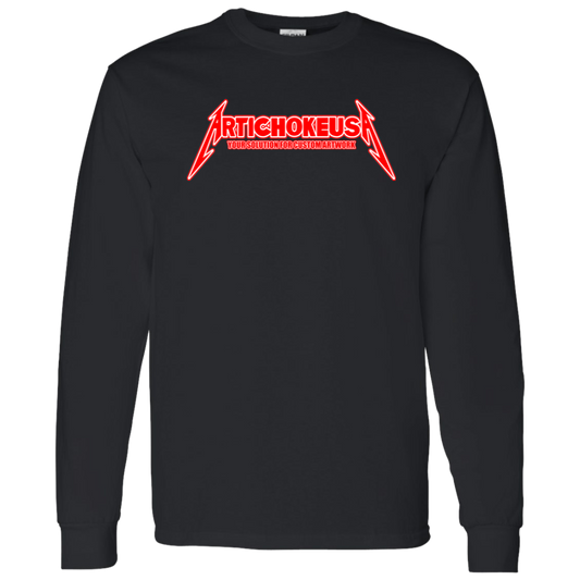 ArtichokeUSA Custom Design. Metallica Style Logo. Let's Make One For Your Project. 100 % Cotton LS T-Shirt