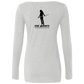 The GHOATS Custom Design. #34 Beware of Sharks. Play at Your Own Risk. (Ladies only version). Ladies' Triblend LS Scoop