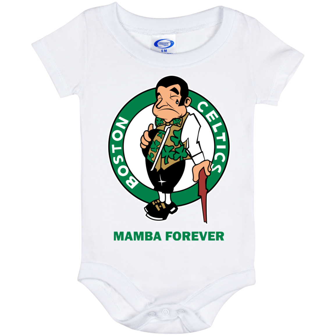 ArtichokeUSA Custom Design. RIP Kobe. Mamba Forever. Celtics / Lakers Fan Art Tribute. Baby Onesie 6 Month